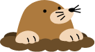 もぐらイラスト